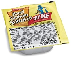Honey Graham Squares Cereal, 1-Ounce Bowls (Pack of 96)