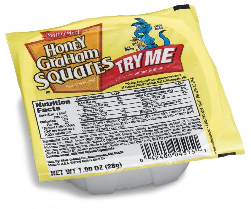 Malt-O-Meal Honey Graham Crunch Cereal, 1-Ounce Bowls (Pack of 96) by Malt-O-Meal