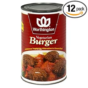Worthington Vegetarian Burger, 50-Ounce Cans (Pack of 12)