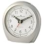 Precision MSF Radio Controlled Alarm Clock, Silver