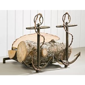 Chesapeake Anchor Nautical Beach Inspired Traditional Andirons