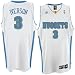 adidas Denver Nuggets #3 Allen Iverson White Swingman Basketball Jersey