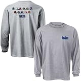 Big Ten Conference Ash Helmet Long Sleeve T-shirt