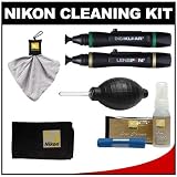 Nikon Advanced Digital Camera with Interchangeable Lens Cleaning Kit with Microfiber Cloth + Fluid + Moist Cloths + Lenspens + Spudz + Anti-Fog + Blower for 1 Series V1 & J1