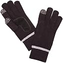 Isotoner Smartouch Plain And Stripe Cuff Knitted Men's Gloves