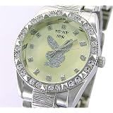 New Bling Mens Round Crystal Bunny Silver Dress Watch by Geneva