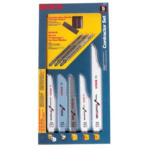 BOSCH RC5SC 5 Piece Reciprocating Saw Blade Contractor Set