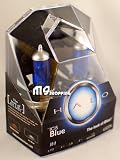 HALO ICIS BLUE H4 LIGHT BULBS TWIN PACK - 4500K HID WHITE / BLUISH HEADLIGHT BULBS (MADE IN JAPAN)