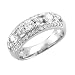 14k White Gold Anniversary Wedding Diamond Ring / Band, Size 7 (G-H, SI-I, 1.00 carat)