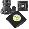eForCity Camera Flashlight Hot Shoe Spirit Level Cover, Black