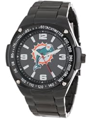 Game Time Unisex NFL-WAR-MIA Warrior Miami Dolphins Analog 3-Hand Watch