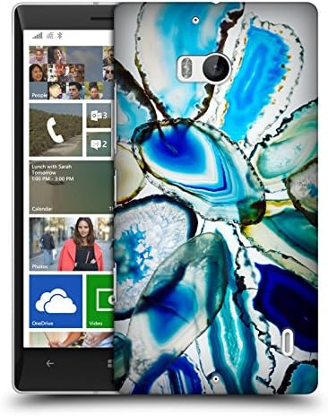 Official Elena Kulikova Bohemian Blue Earth Agates Hard Back Case for Nokia Lumia Icon / 929 / 930
