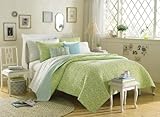IMAGE OF Laura Ashley Denley Full/Queen Quilt, Green