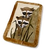 IMAGE OF Rug 100% Australian Sheepskin Raccoon (36x24in) - Wooly Bully # RUG-Rac