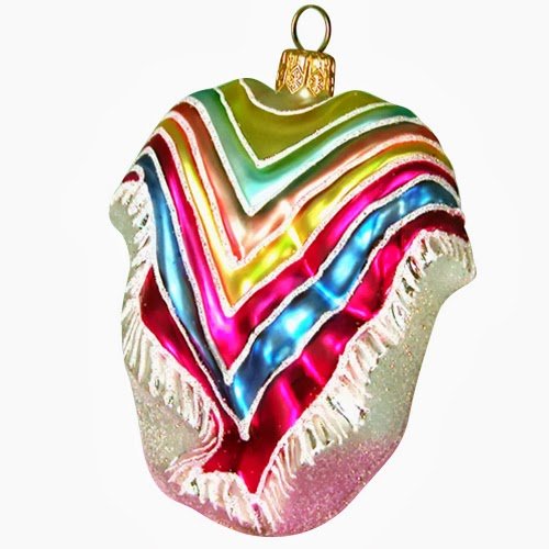 Ornaments To Remember Poncho Hand-Blown Glass Ornament Ornaments To Remember Poncho Hand-Blown Glass Ornament