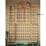 Rustic Natural Cedar ENG. WALL TRELLIS SIDE - 501