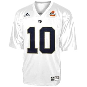 Adidas Notre Dame Fighting Irish #10 White Preschool 2006 Fiesta Bowl Replica Jersey