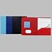 Polypropylene Twin Pocket Portfolio, 8-3/4"x11-1/4", Red ESS57411
