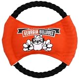 Georgia Bulldogs 9 Flying Rope Disk Dog Toy