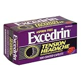Excedrin Aspirin Free Tension Headache Acetaminophen and Caffeine, Coated Caplets 100 Ea 513852F17AL. SL160 Excedrin Aspirin Free Tension Headache Acetaminophen and Caffeine, Coated Caplets 100 Ea