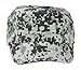 Camouflage Hat Washed Army Military Cap in Gray Pixels Adjustable Plain