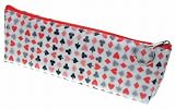 Lenticular Coin Purse / Holder / Case, SOBRE , White RED PLAID POKER