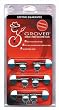 Grover 3+3 Mini Rotomatics Guitar Machine Heads, Chrome