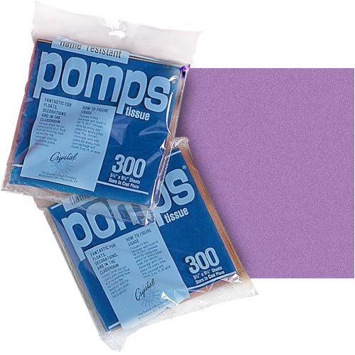 Pomps Tissue Squares Lavender