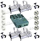 Par 64 Cans, Osram 300w DYS Lamps, Dimmer Pack, C-Clamps