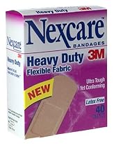 Nexcare Heavy Duty Flexible Fabric Bandages 1 x 3 40 Ct - 6 pk or 240 ct (Pack of 2)