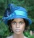 Flapper Hat Edwardian Style Tea Hat Wedding Hat Church hat NEW design by Darna “Mademoiselle Monique” Teal & Black Hat