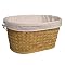 Woodstrip Oval Laundry Basket