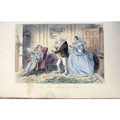 Formsache Antike des 1858 Blutegel-H/C Druckt Victoriana