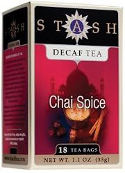 Stash Premium Decaf Chai Spice Tea, Tea Bags, 18-Count Boxes (Pack of 6)