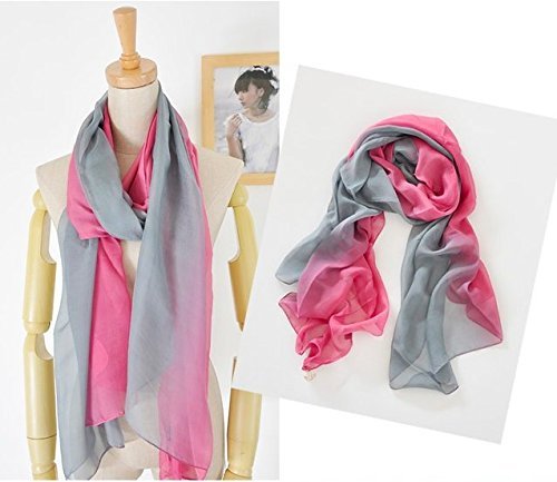 グラデーション シルク ストール スカーフ ロング タイプ 春 夏 レディース