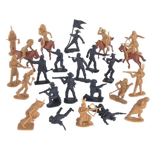 54mm Little Big Horn Figure Playset (50pcs) (Bagged) by BMC