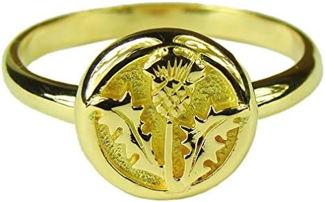 Souvenirs of France - Lorraine Thistle Ring - Size: 9.5 - Material: Gold-Plated