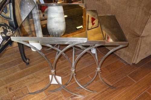 Bernhardt Metal Nesting Tables 379-031