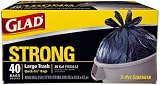 Glad Quick Tie Large Trash Bags, 30 Gallon, 40-Count Bags, (Pack of 4)
