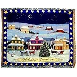 Holiday Winter Scene Coverlet by 