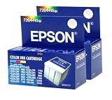 Epson S020191 Inkjet Cartridge (Color, 2 Pack)