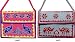 Embroidered Flap File Bags 2 Pieces Set Women Handcrafted Casual Accessoriers