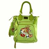 Ed Hardy - Ed Hardy Sara Lime Green Travel Tote