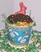 Gourmet Food : Scott's Cakes 1 lb. Chocolate White Chocolate Chip Cookies in a Blue Bunny Pail with Jelly Beans and Milk Chocolate Bunny