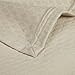 Calvin Klein Poppy Oval Bands King Coverlet, Bisque