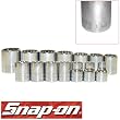 Bahco/Snap On 805214 14 pc 1/2in. 12pt. Drive Std. Sockets