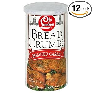 Old London Bread Crumbs, Garlic, 8-Ounce Boxes (Pack of 12) by Old London