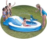 Toddler Inflatable Blow Up Kiddie Pool W/ Slide