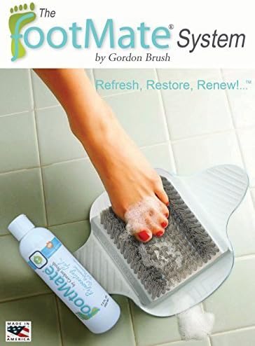 The FootMate System Foot Massager &amp; Scrubber w/ Rejuvenating Gel, White by The FootMate System