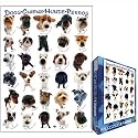 Jigsaw Puzzle by Yoneo Morita, Classic Dog Breeds, 1000 pieces, 119.25 in X 26.5 in. Ships same day.
